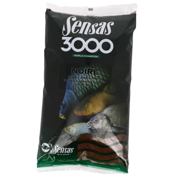 Sensas 3000 Noire Black Krmivo 1kg
