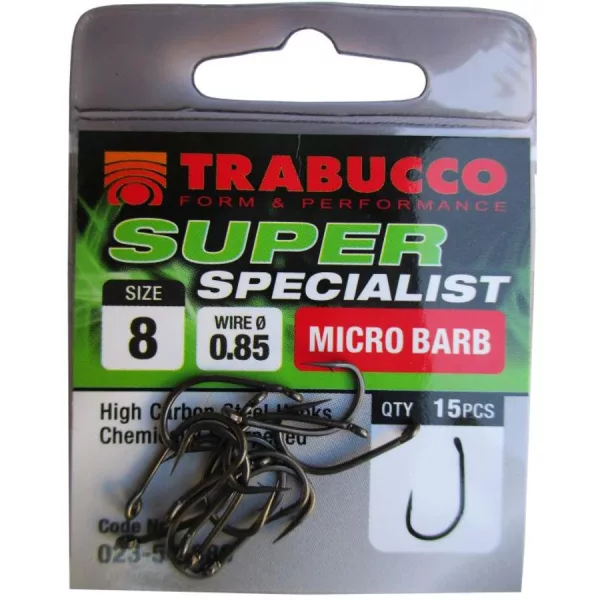 Trabucco Super Specialist 8 Očkový. Brkatý Háčik 15ks