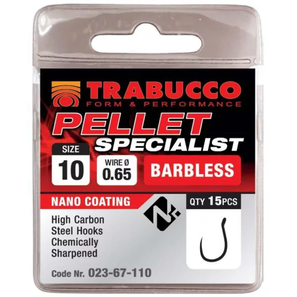 Trabucco Pellet Specialist 14 Očkový, Bezprotihrotový Háčik 15ks