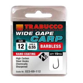   Trabucco Wide Gape Carp 14 háčik s lopatkou bez protihrotu 15ks