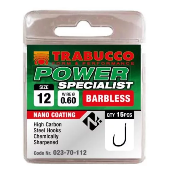 Trabucco Power Specialist 12 s plôškou, háčik bez ostňa 15ks