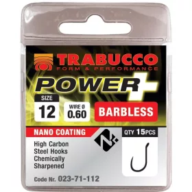 Trabucco Power + 18 s očkom, háčik bez ostňa 15ks
