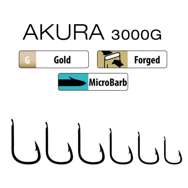 Trabucco Akura 3000G 08 Háčikov s lopatkou, s protihrotom 15ks