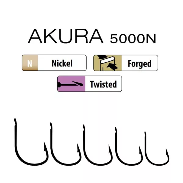 Trabucco Akura 5000N 06 Háčik s plôškou a protihrotom 15ks