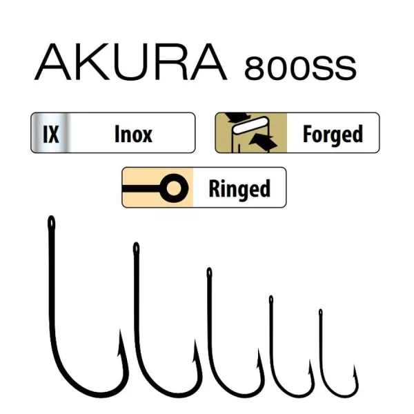 Trabucco Akura 800 SS 5/0 Háčik na dravce 6ks
