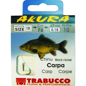   Trabucco Akura Carp 02 Monofilový predviazaný háčik s lopatkou a protihrotom 10ks