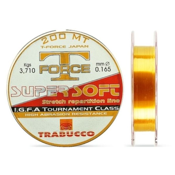 Trabucco T-Force Super Soft 200m 0,165mm Monofilný Hlavný vlasec