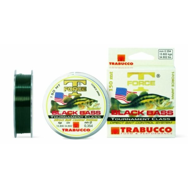 Trabucco T-Force Black Bass 150m 0,255mm Monofilný vlasec