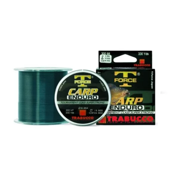 Trabucco T-Force Carp Enduro 600m 0,30mm Monofilný Hlavný vlasec