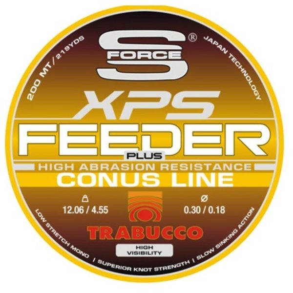 Trabucco S-Force Feeder Plus Conus 200m 0,35-0,25mm Monofil Hlavný Vlasec