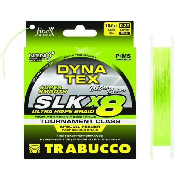 Trabucco Dyna-Tex SLK X8 Special Feeder Sinking 150m 0,084mm Pletená hlavná šnúra