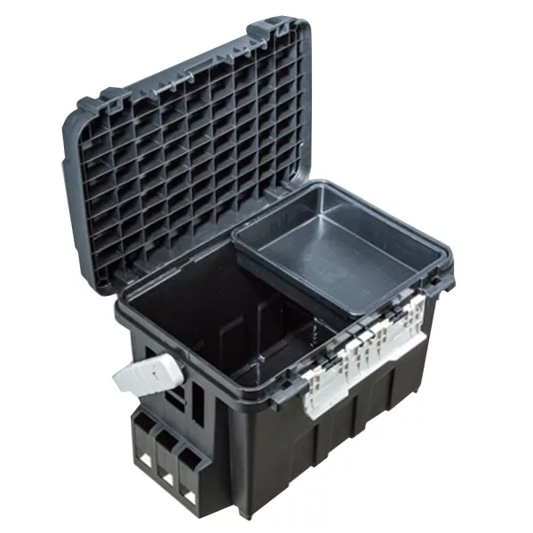 Meiho Bucket Mouth BM-9000 Fekete-Fehér Szerelékes Láda 54x34x35cm