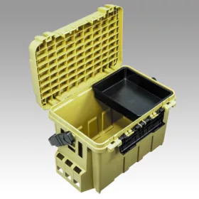   Meiho Bucket Mouth BM-9000 Khaki Szerelékes Láda 54x34x35cm