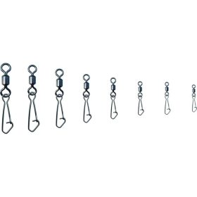 Trabucco Rolling Hooked Snap 08 Otočná karabínka 12ks