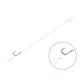 Feederový nadväzec Delphin FLR Loop / 6ks 8cm #8
