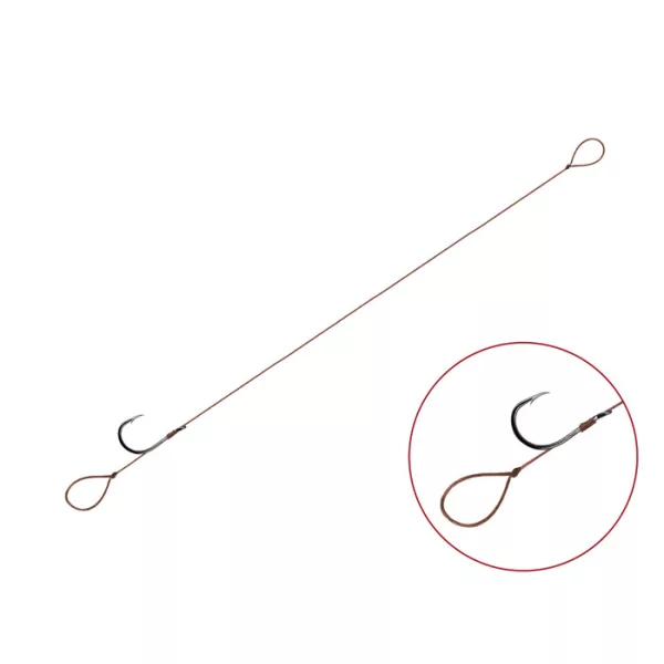 Feederový nadväzec Delphin Proxi 8 Loop / 6ks 8cm #8