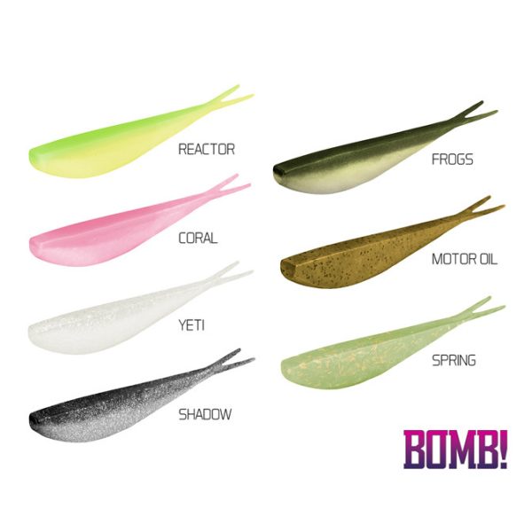 Delphin D-SHOT Gumená nástraha Motor Oil 85mm - 5ks - Drop Shot