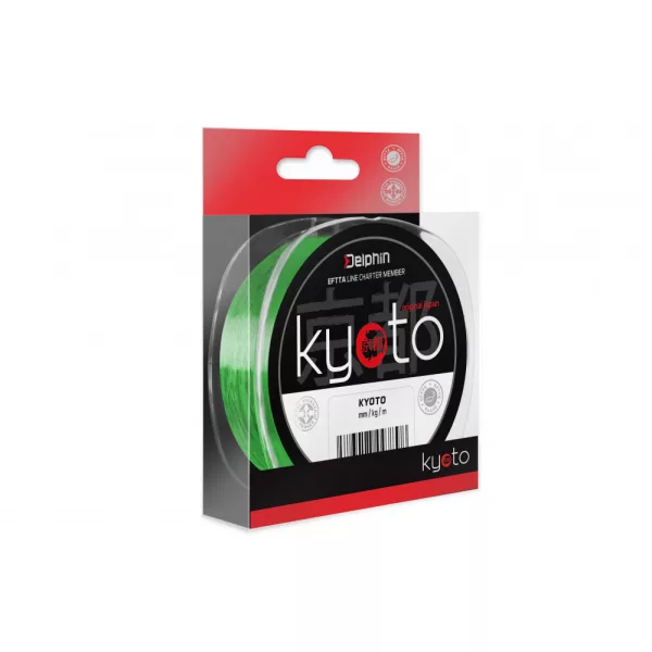 Monofil Delphin KYOTO / fluo zelená 0,165mm 5,6lbs 200m