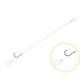 Feederový nadväzec Delphin FLR Loop / 6ks 8cm #8 SM