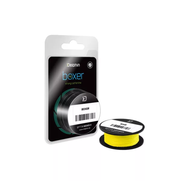 Delphin BOXER 4 / fluo žltá 0,60mm 52,60kg 10m
