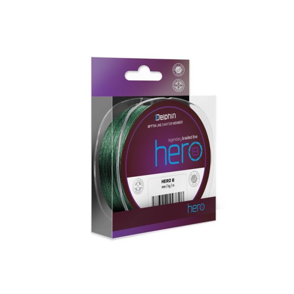 Delphin HERO 8 0,22mm Pletená zelená