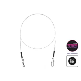   Delphin Fluorokarbónový nadväzec BOMB! s obratlíkom a karabínkou Fluorocarbon 15cm