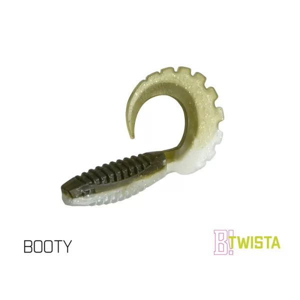 Gumená nástraha Delphin TWISTA UVs / 5ks 10cm/BOOTY