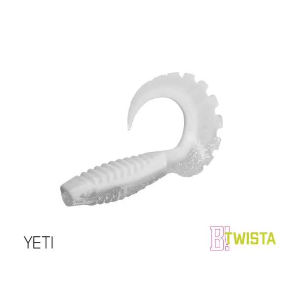 Gumená nástraha Delphin TWISTA UVs / 5ks 10cm/YETI
