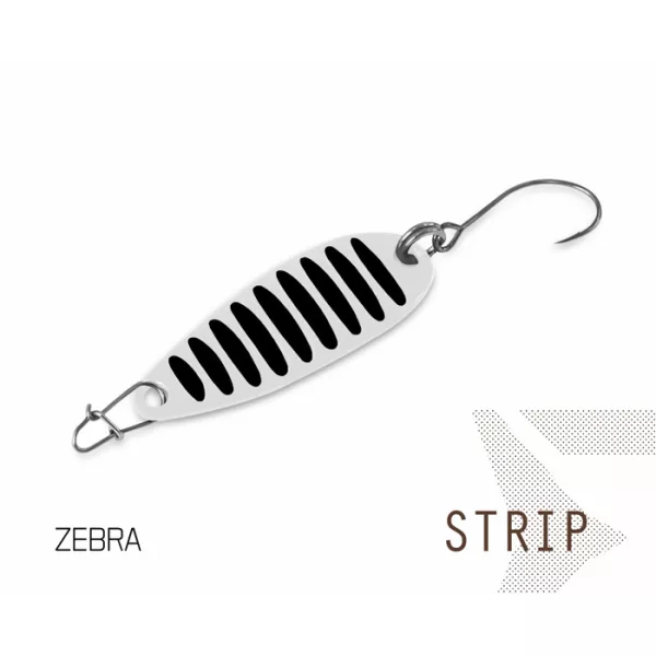 Delphin Blyskáč STRIP plošná nástraha 10 5gr Zebra