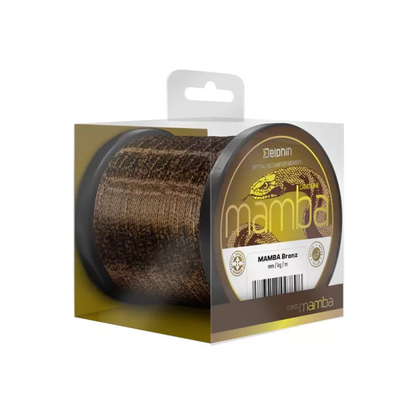 Delphin MAMBA Carp / Bronz Monofilný vlasec 0,30mm 1200m