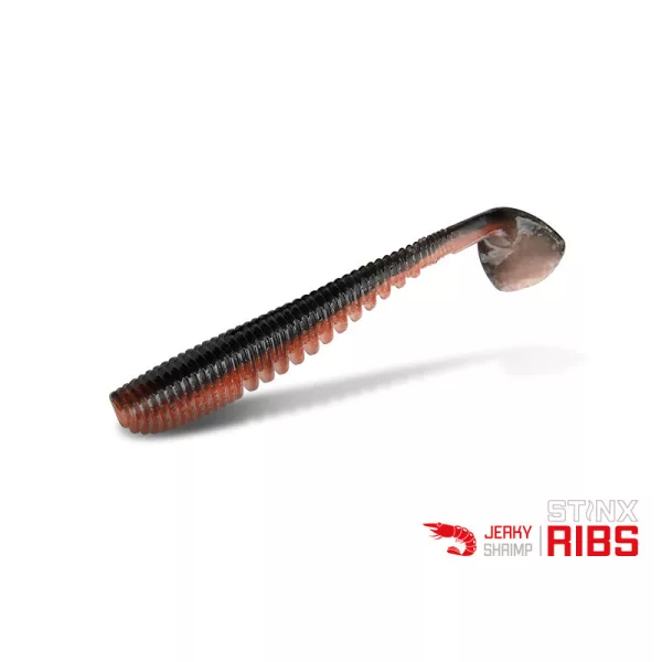 Delphin B! StinxRibs Shrimp Gumová nástraha 5cm