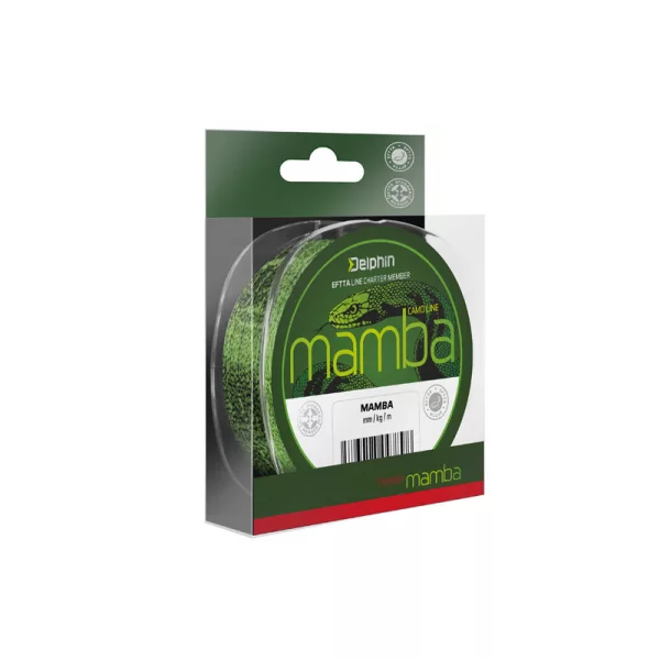 Delphin Mamba Feeder Camou 0,20mm 6000m Monofilný vlasec
