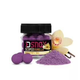   Delphin D SNAX POP nástraha 10mm/20g Scopex-vanilka Pop Up Feeder Nástraha