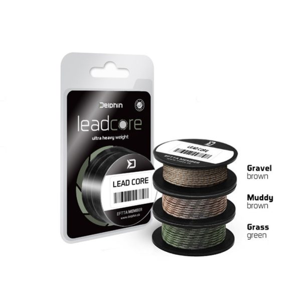 Delphin LEADCORE zelený Grass 45lbs 8m