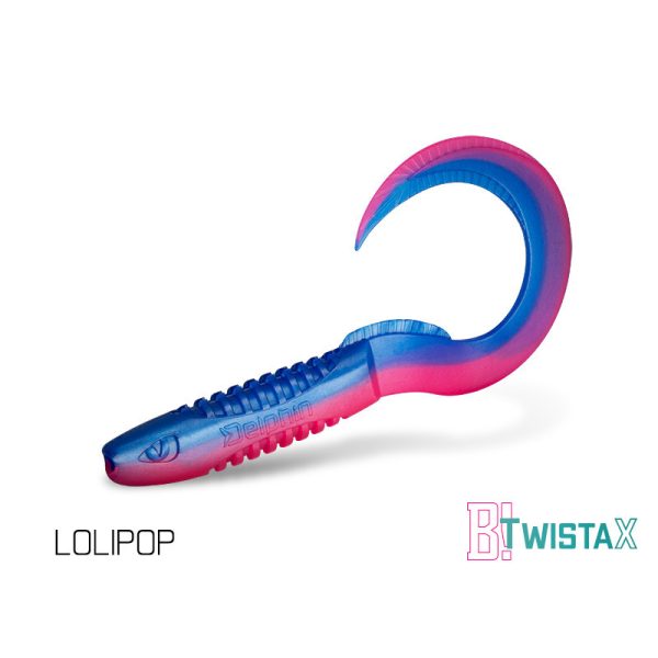 Delphin TwistaX Eeltail UVs - Lolipop 15cm Plastová Nástraha 5ks