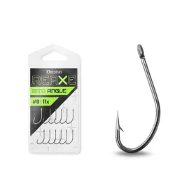   Delphin Reaxe MTD Angle Feeder Háčik s očkom a protihrotom #12 11ks