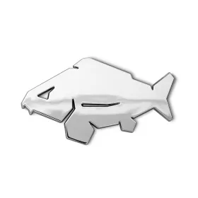 Delphin Carp 3D Nálepka Chróm