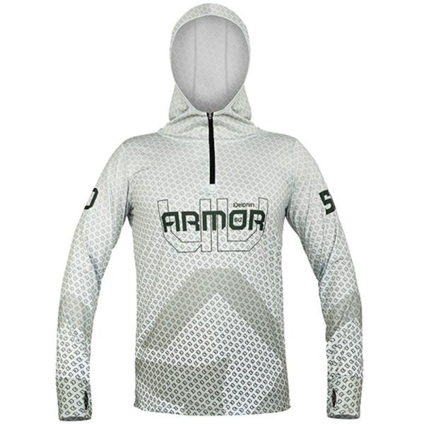 Delphin UV Armor 50+ Olive Tričko s dlhým rukávom s kapucňou XL