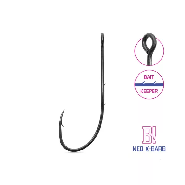 Delphin B! Neo X-Barb 2 Očkový, s protihrotom Cheburashka háčik 10ks