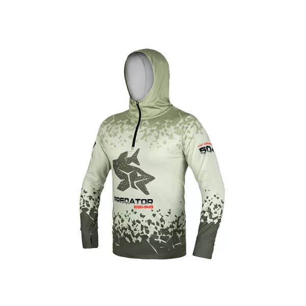 Delphin UV Armor 50+ Predator Mikina s kapucňou s dlhým rukávom M