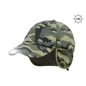 Delphin OutLine Camo Zimná LED Baseball Čiapka