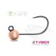 Delphin T-Area BL Tungsten Jig 4mm 0,6gr 6 Medená Micro Jig Hlavička 5ks