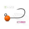Delphin T-Area BL Tungsten Jig 4mm 0,6gr 6 Fluo Oranžová Micro Jig Hlava 5ks