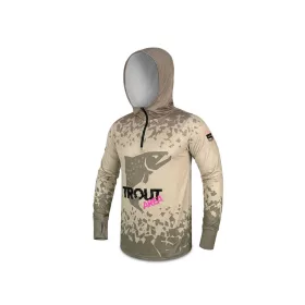 Delphin UV Armor 50+ Trout Kapucnis Hosszúujjú Póló L