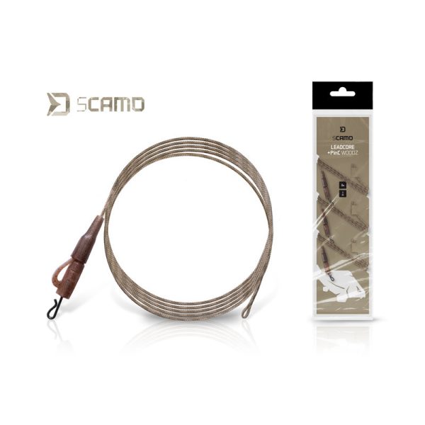Delphin sCamo Leadcore + PinC Woodz Előke Szett 1m 3db