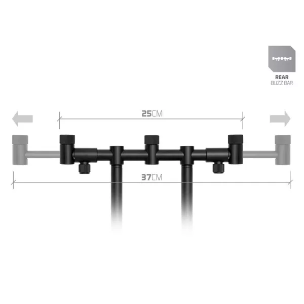 Delphin RPX ProMax BlackWay Hátsó Flexi Buzz Bar 3 Bothoz 25-37cm