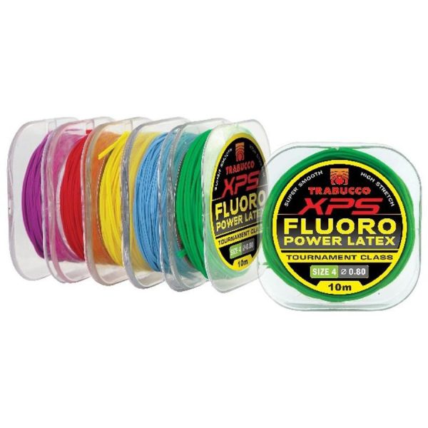 Trabucco XPS Fluoro Latex 14/1,8mm 7,5m Pevná guma do biča