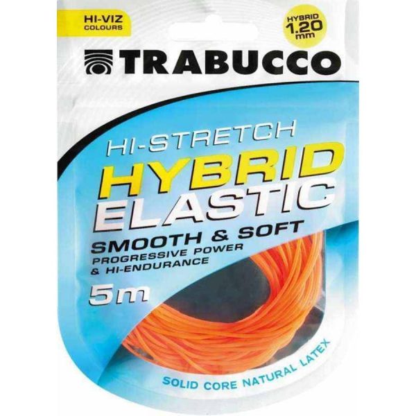 Trabucco HI-Stretch Hybrid Elastic 1,2mm Hybridná guma do biča 5m
