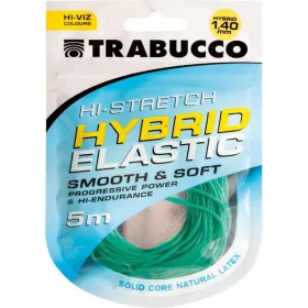   Trabucco HI-Stretch Hybrid Elastic 1,4mm Hybridná guma do biča 5m