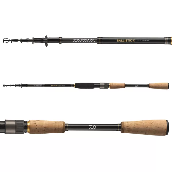 Daiwa Ballistic X Tele Spin 1,90m 4-15gr 6 részes Pergető Bot